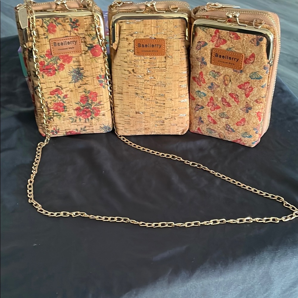 Cork Purse Women's Crossbody Brand New Individually $30.00 or All 5 for $120.00